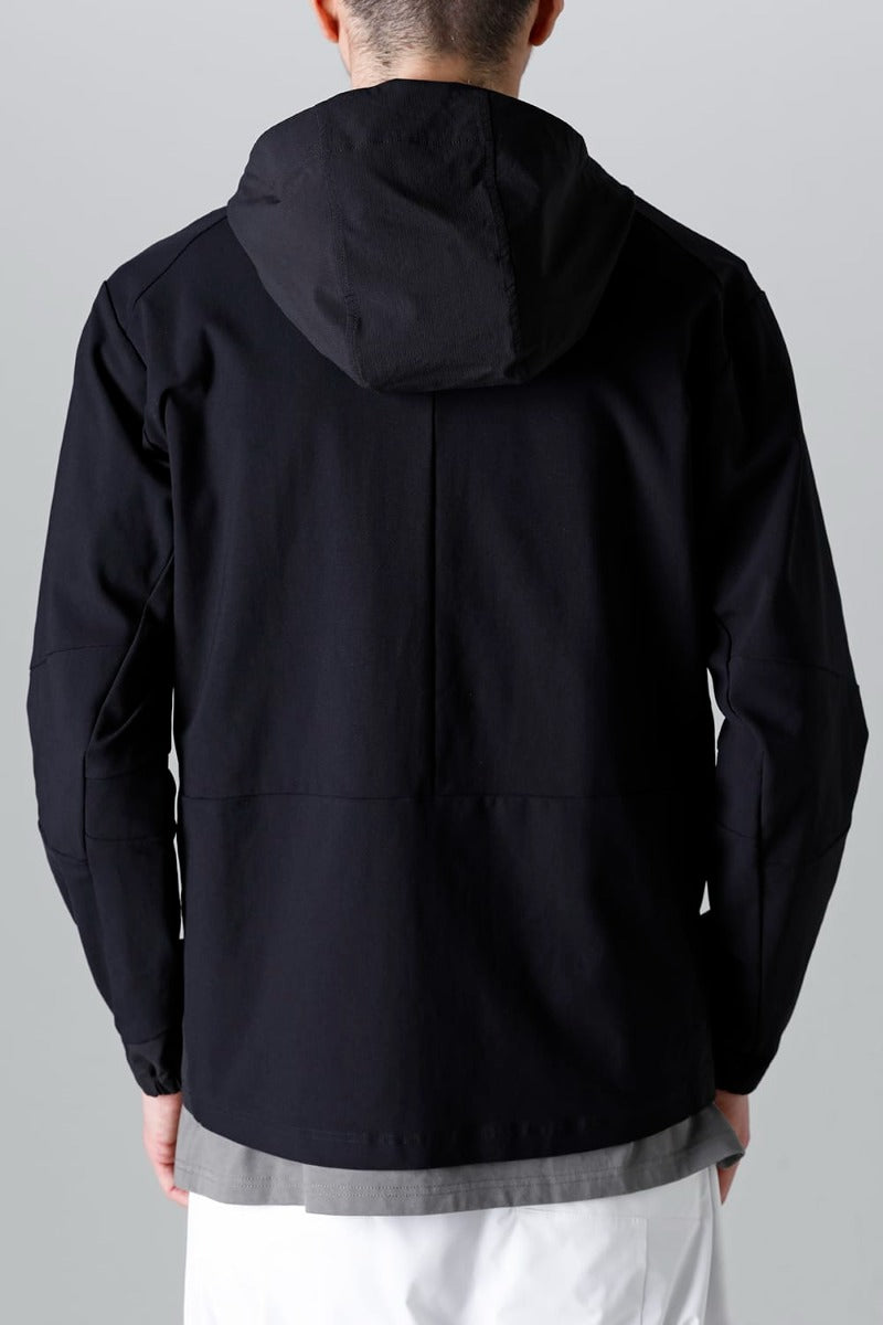 Stand Hoodie Jacket Black