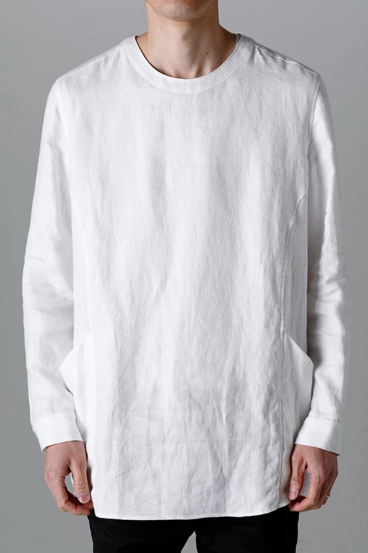 Solid Shirt L/S Euro White