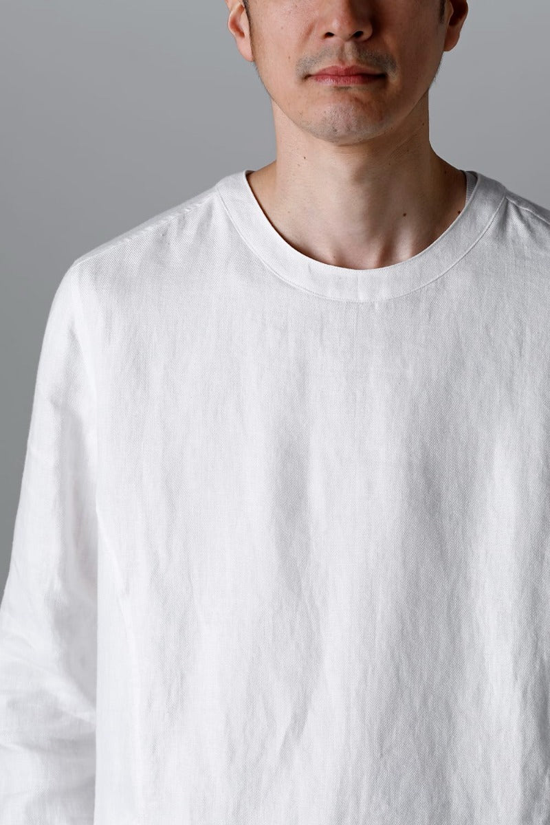 Solid Shirt L/S Euro White