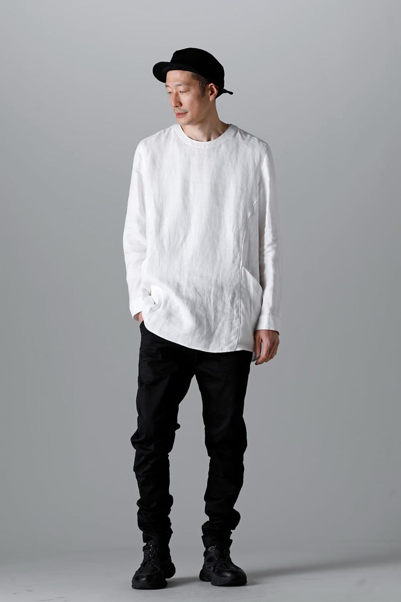 Solid Shirt L/S Euro White