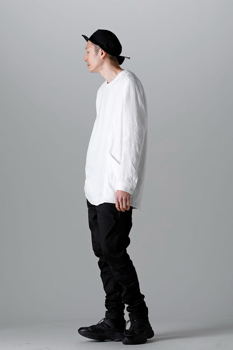 Solid Shirt L/S Euro White