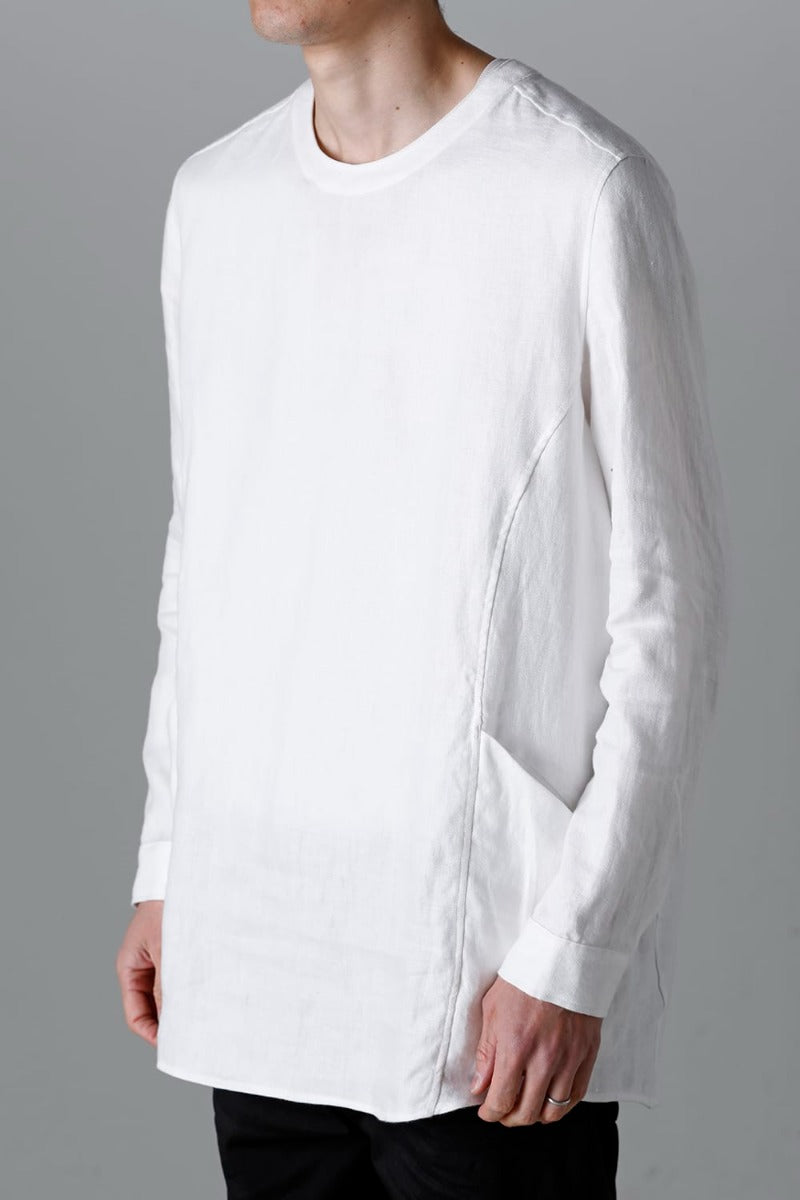 Solid Shirt L/S Euro White