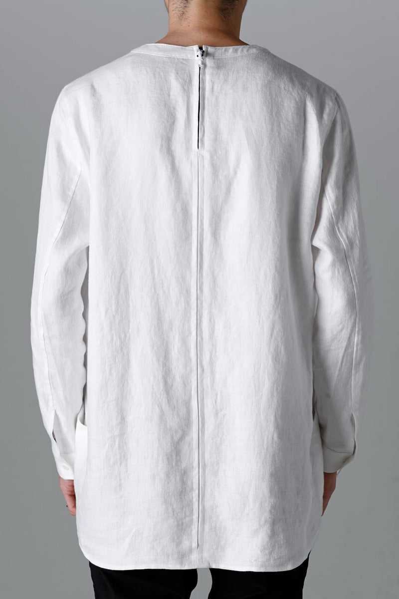 Solid Shirt L/S Euro White