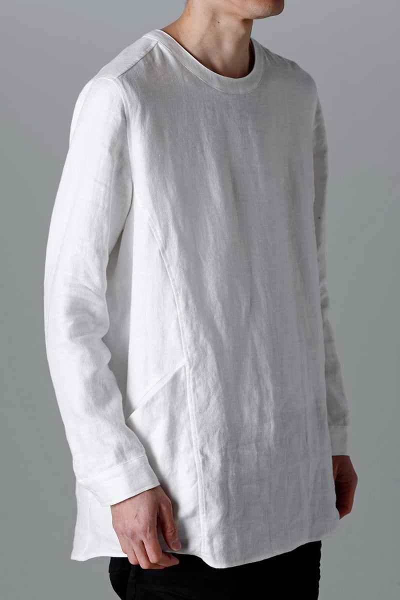 Solid Shirt L/S Euro White