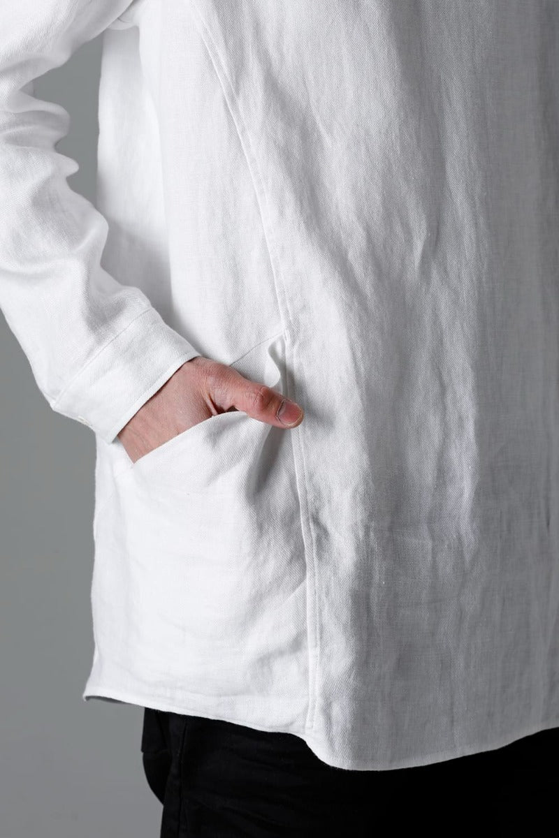 Solid Shirt L/S Euro White