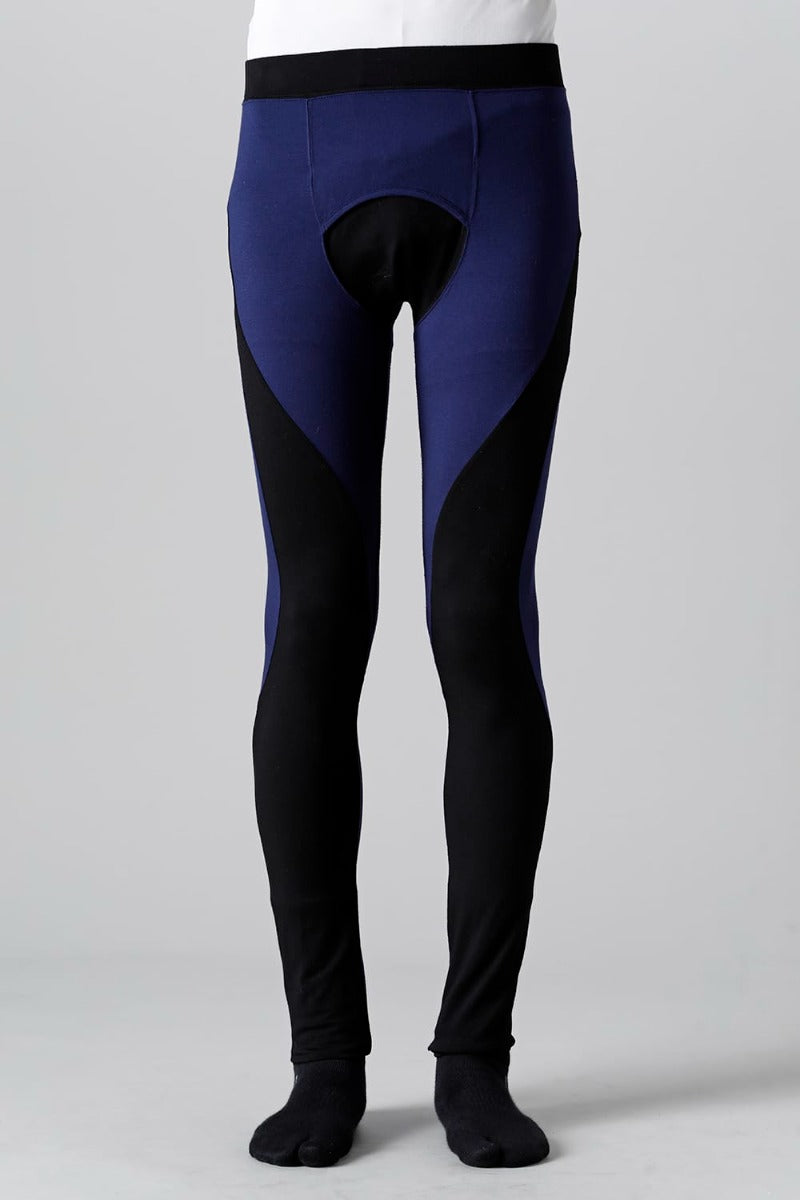 Bi-Color Leggins Black × Navy