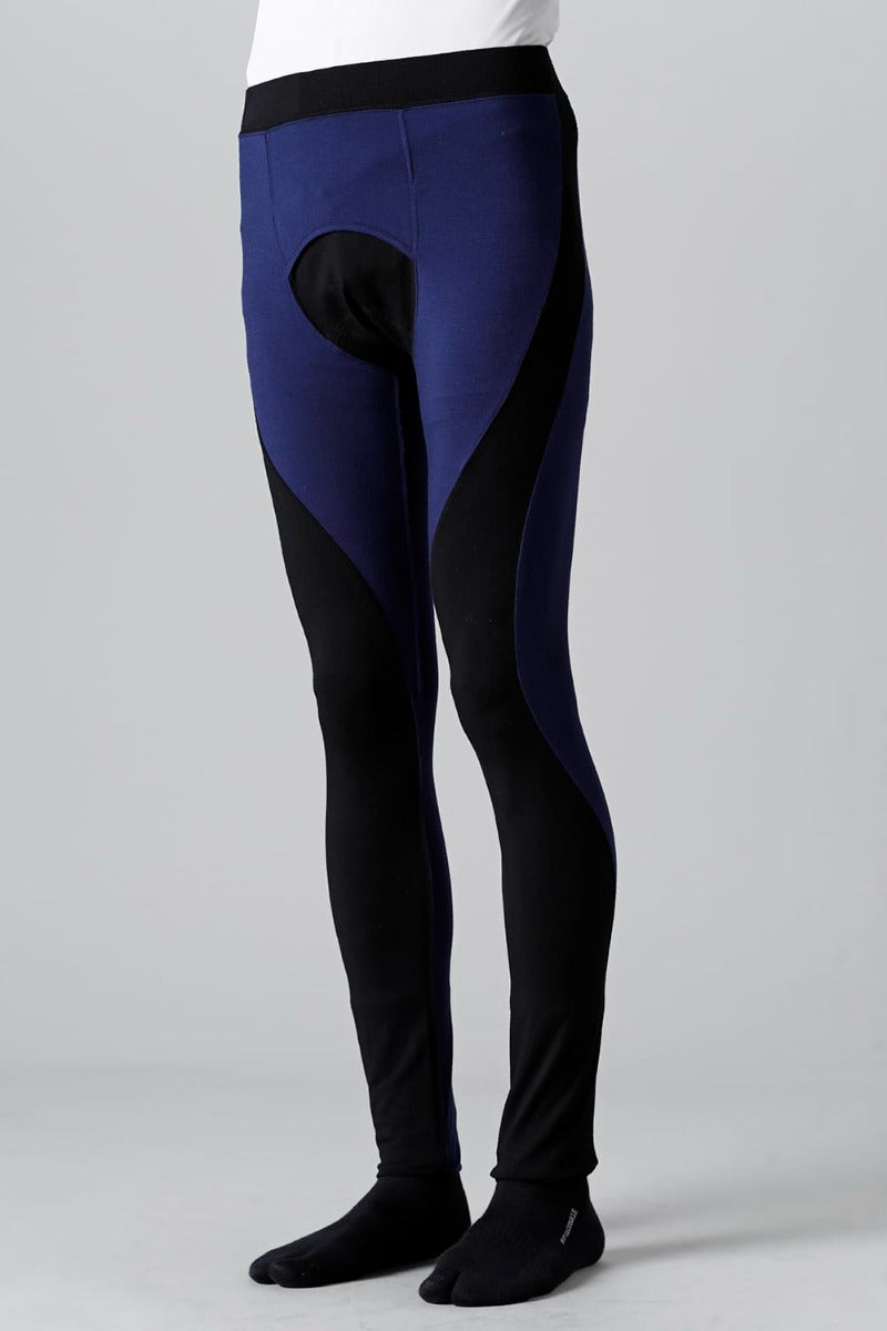 Bi-Color Leggins Black × Navy