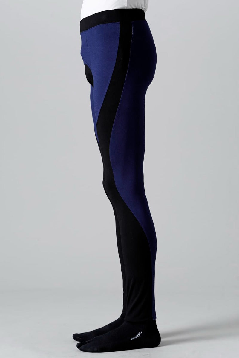 Bi-Color Leggins Black × Navy