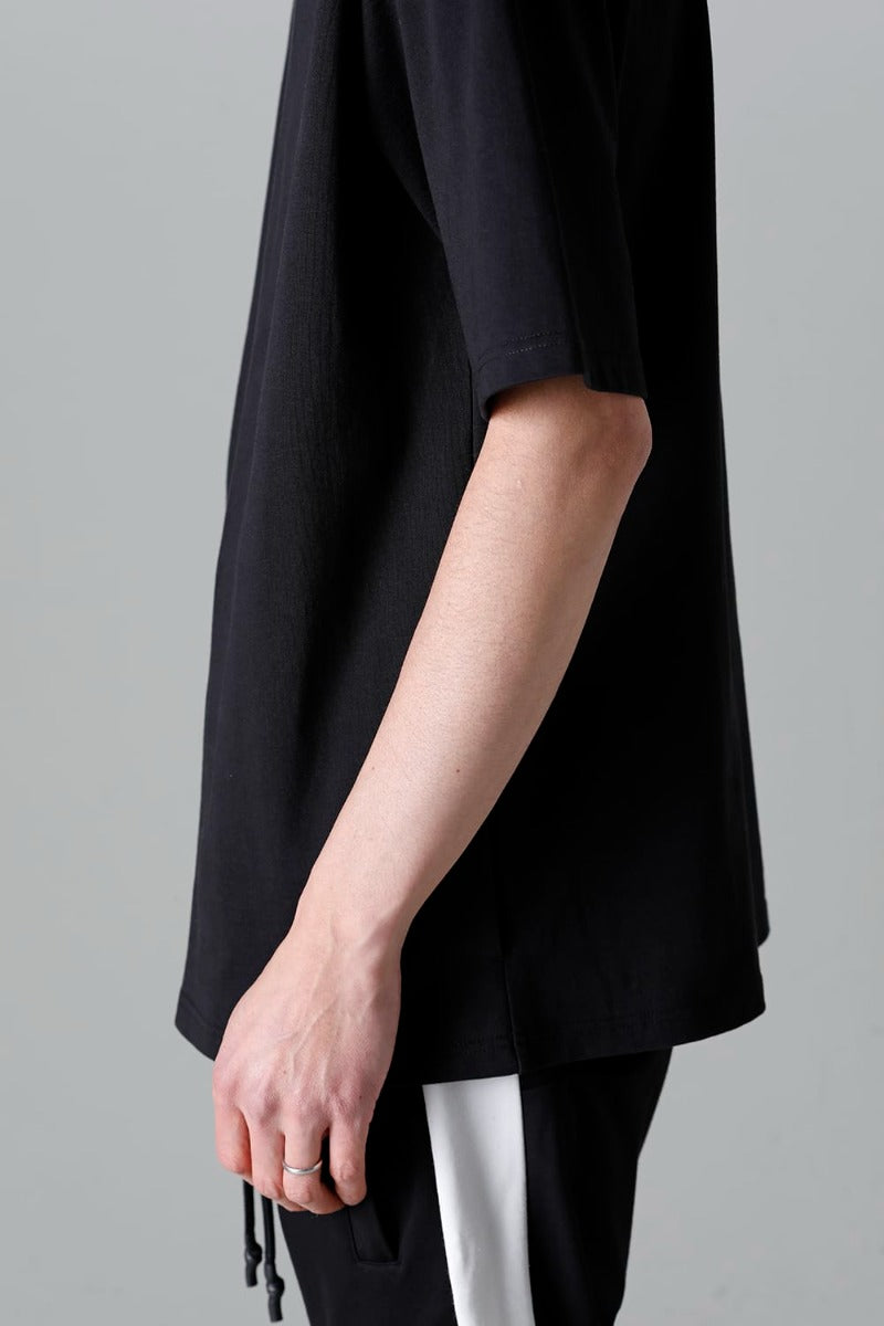 ドロップショルダーT ブラック