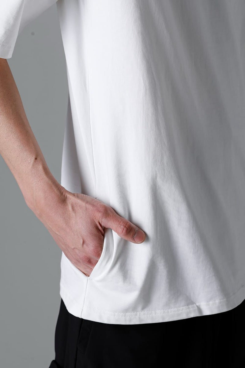 Drop Shoulder-T White