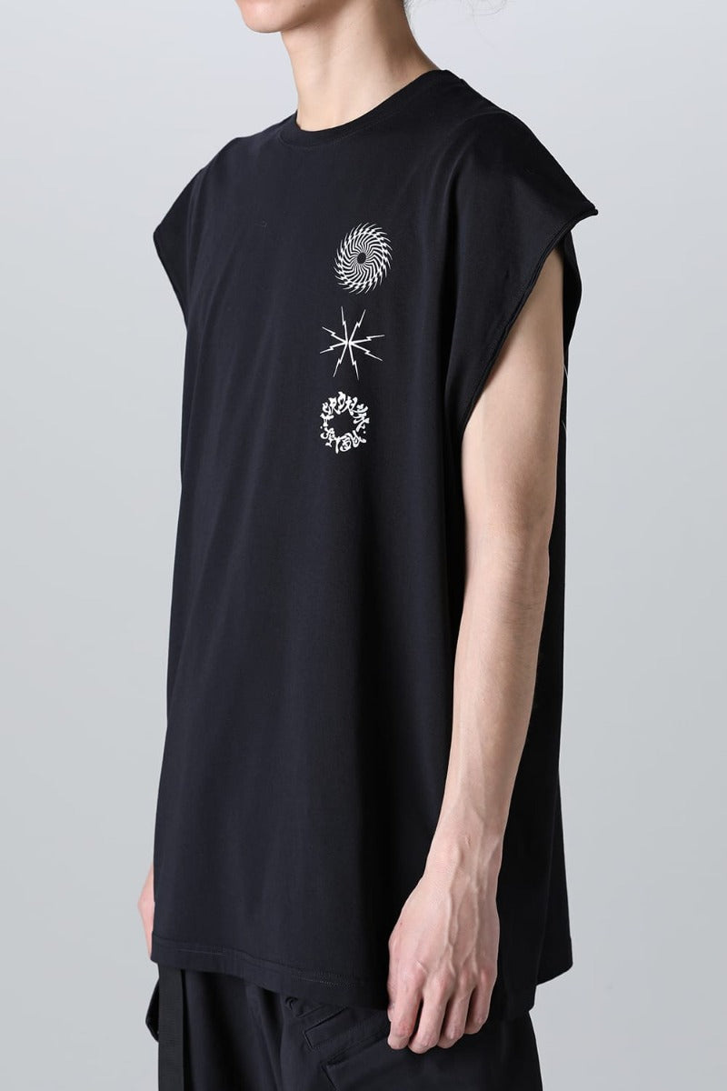 Sleeveless T-shirt Black