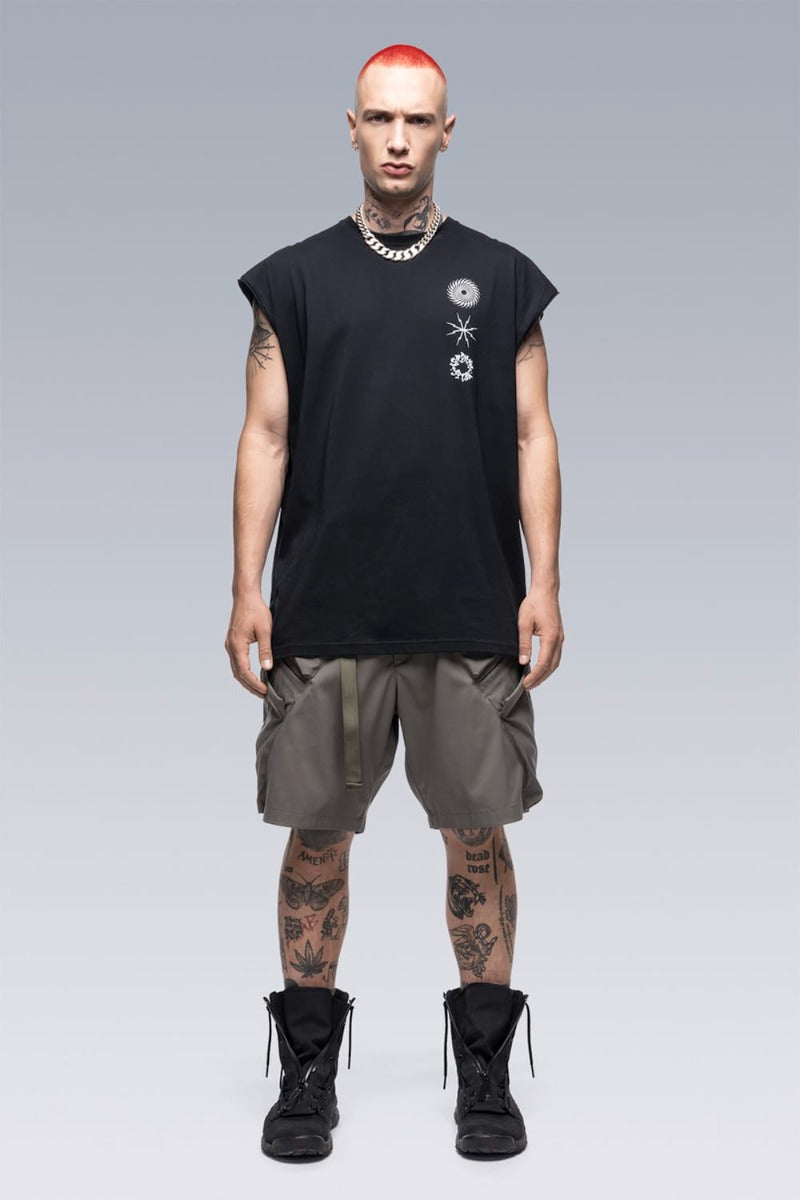 Sleeveless T-shirt Black