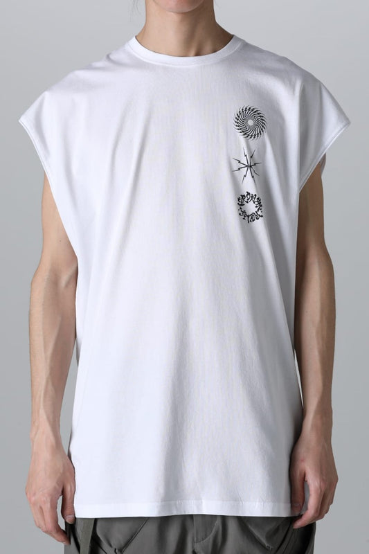 Sleeveless T-shirt White