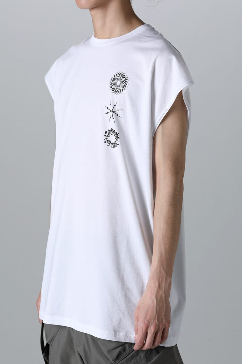 Sleeveless T-shirt White