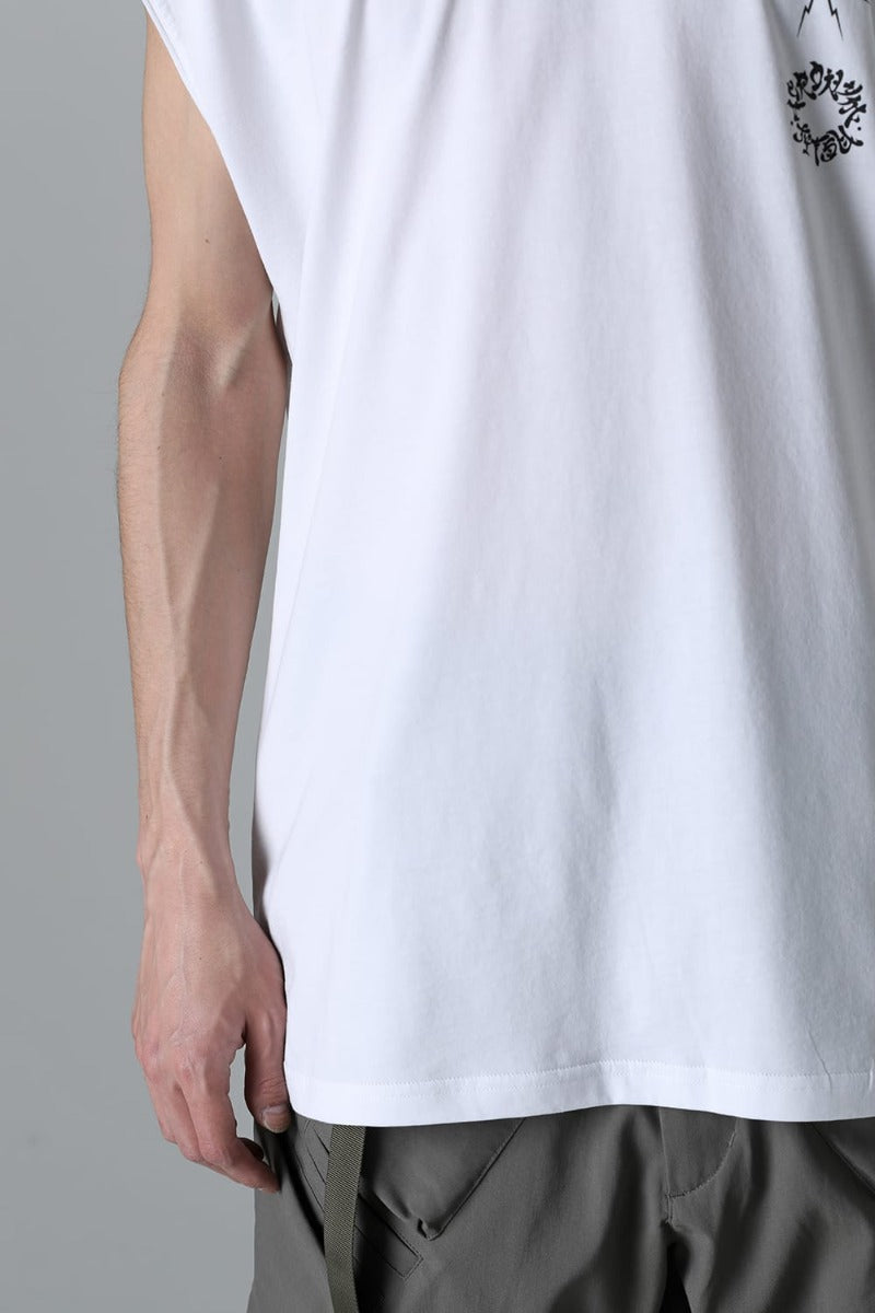 Sleeveless T-shirt White