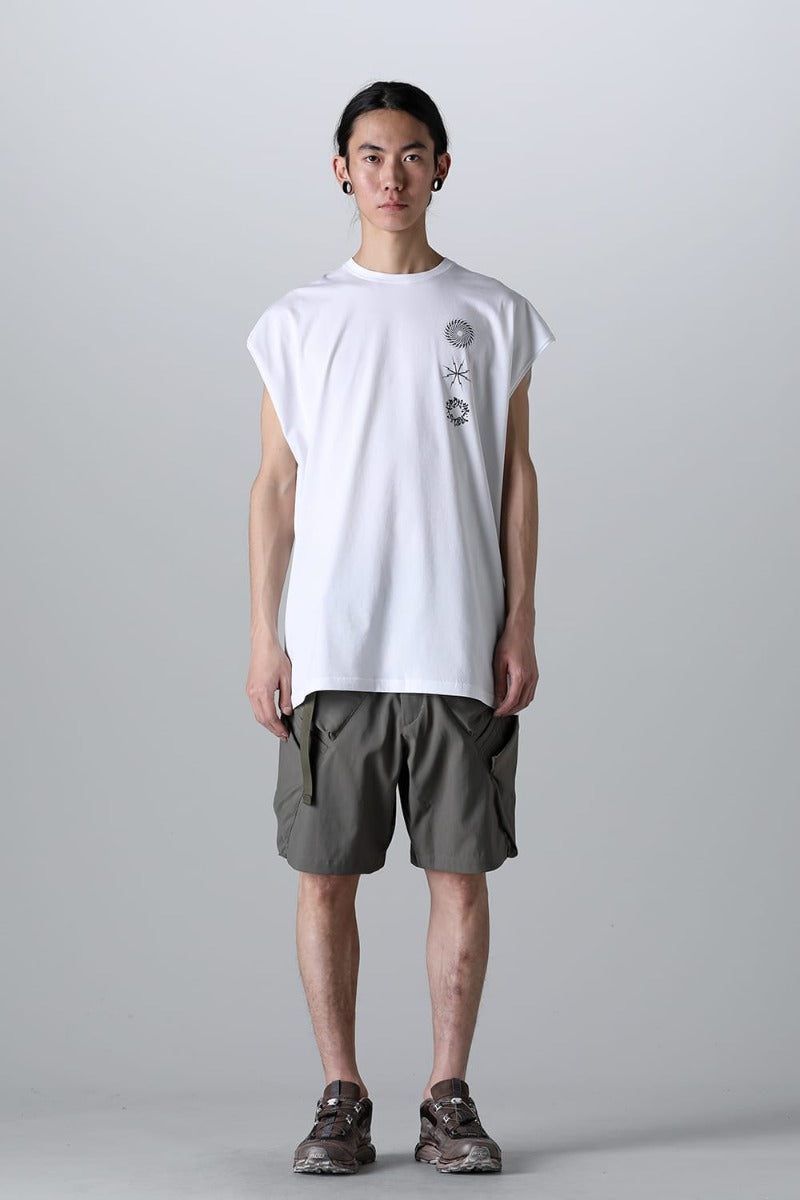 Sleeveless T-shirt White