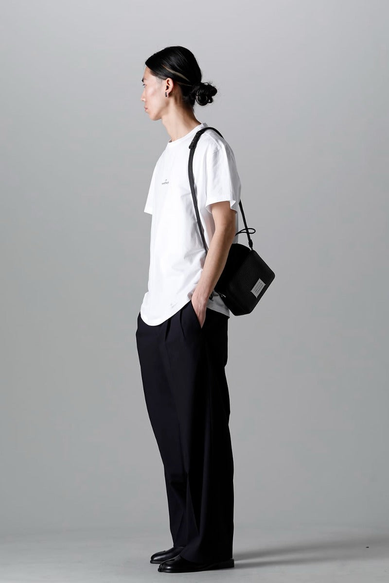 Reversed Logo T-Shirt White / Black Embroidery