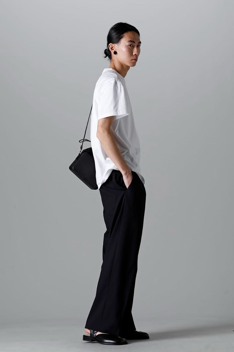 Reversed Logo T-Shirt White / Black Embroidery