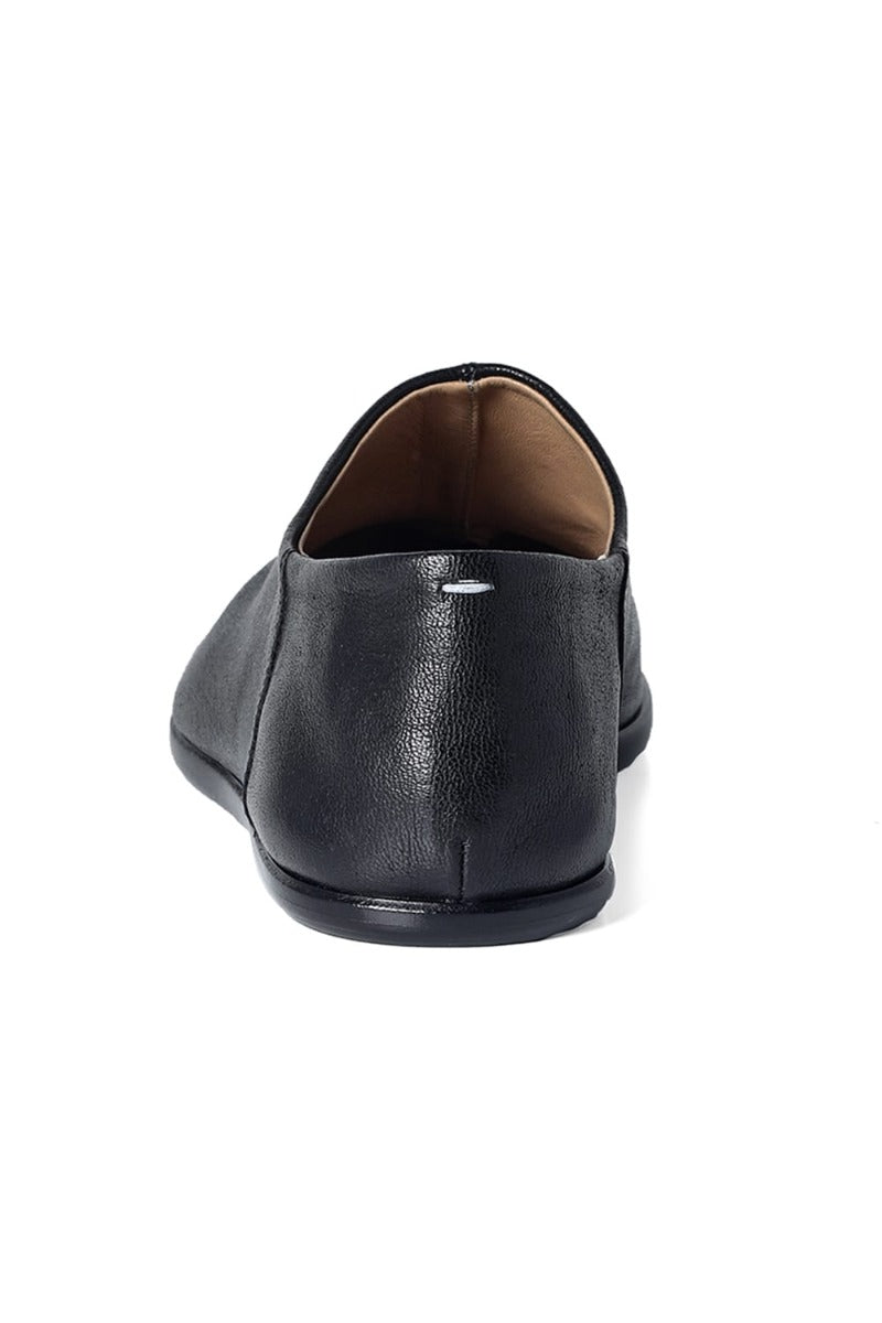 Tabi Babouche  CAMEL LEATHER Black