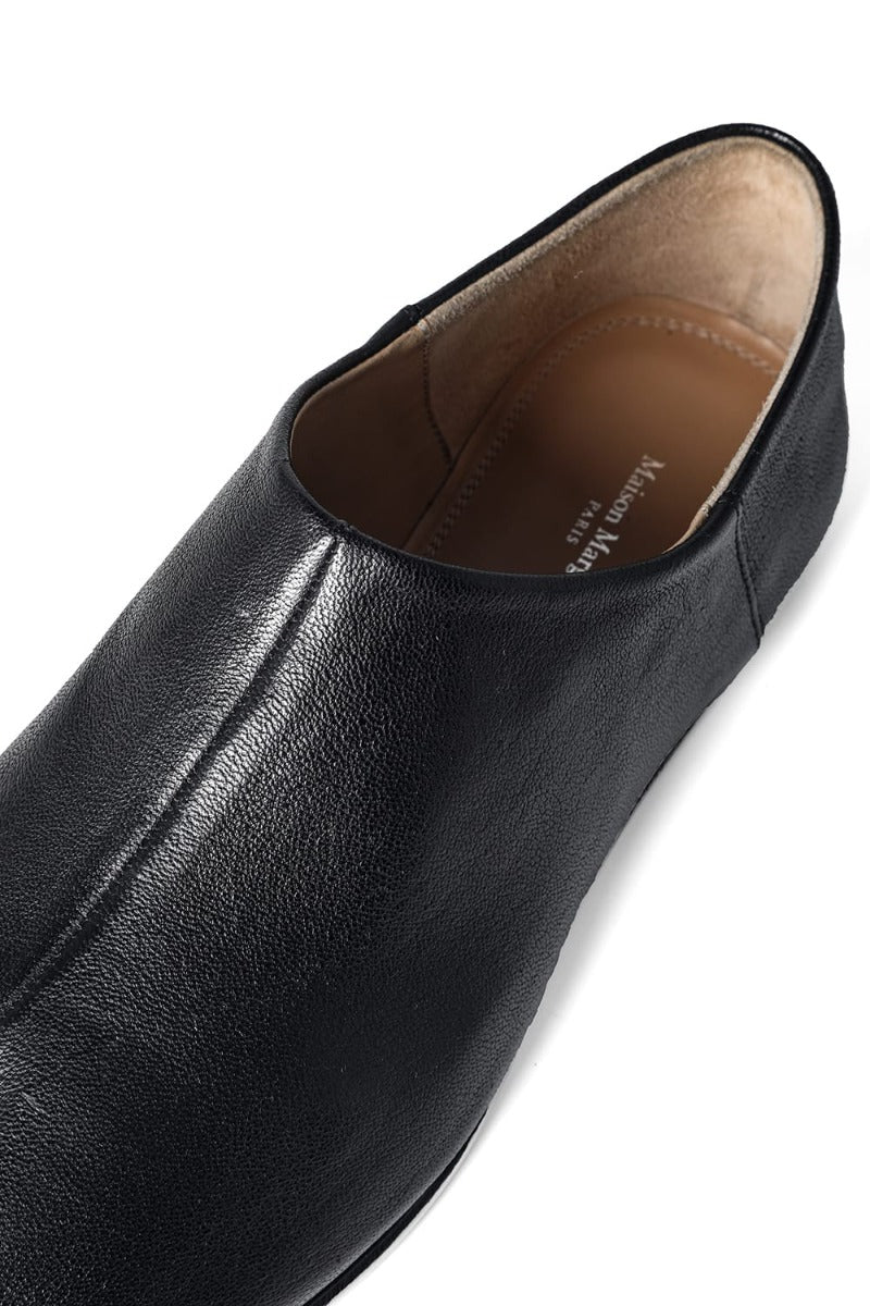 Tabi Babouche  CAMEL LEATHER Black