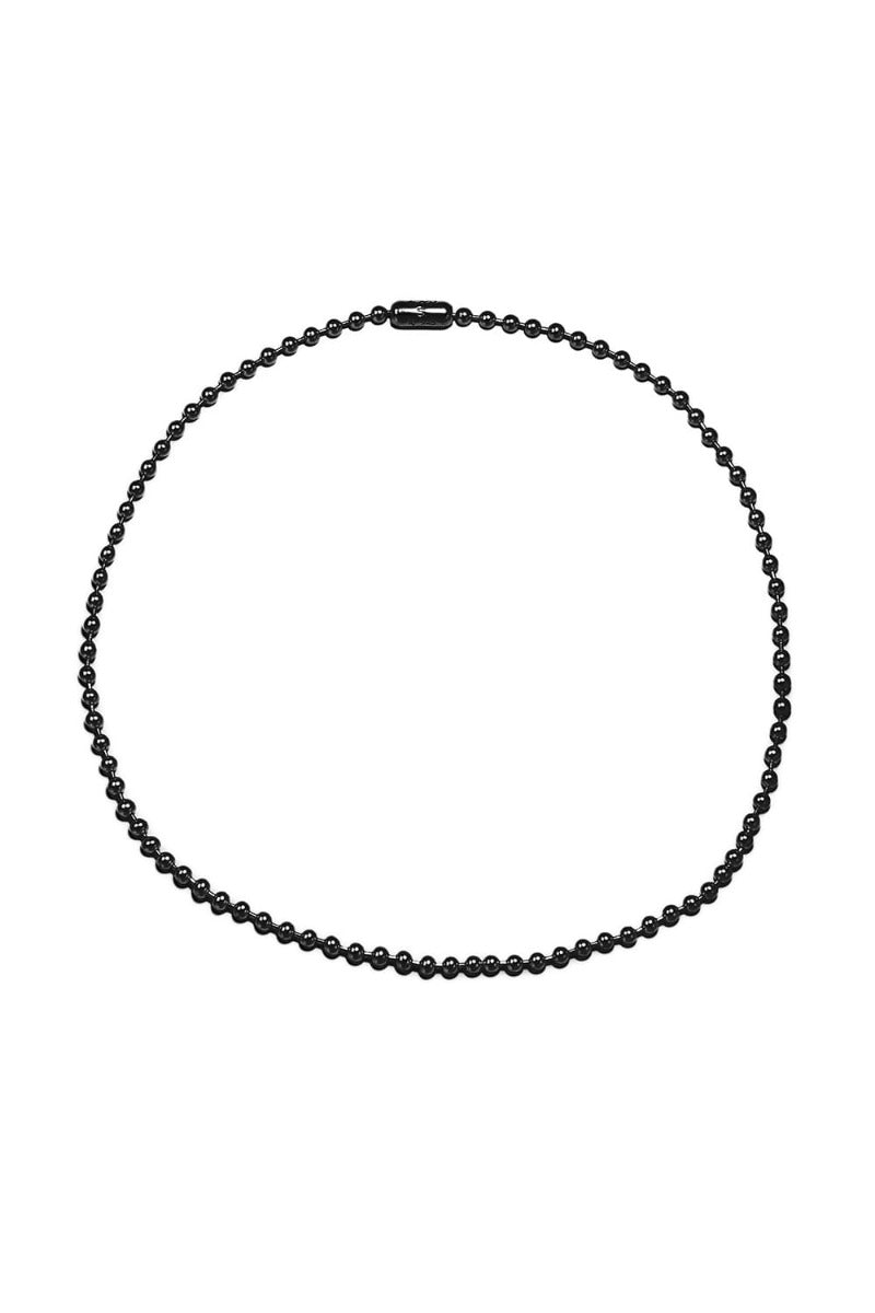 ball chain necklace. -S- regular Black