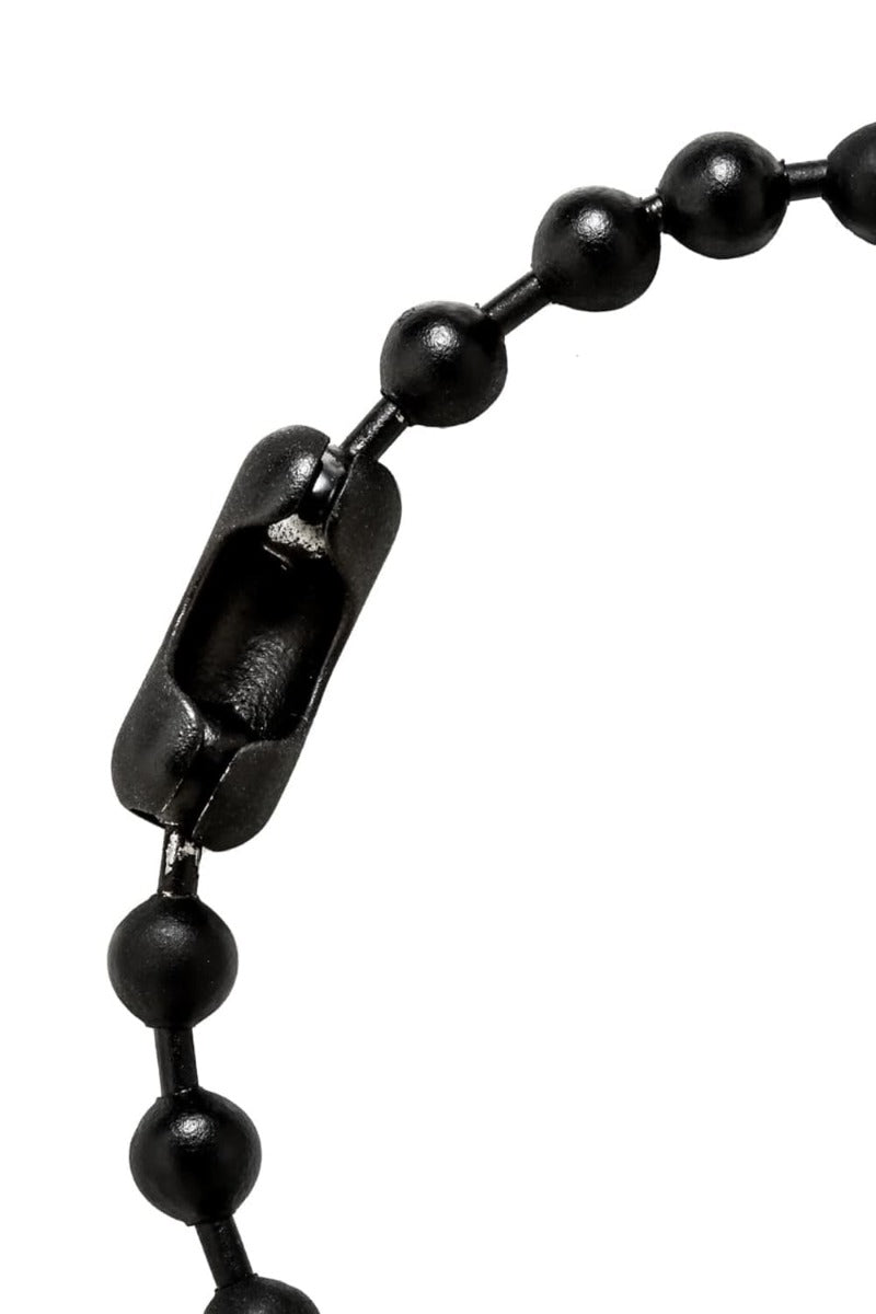 ball chain necklace. -S- regular Black