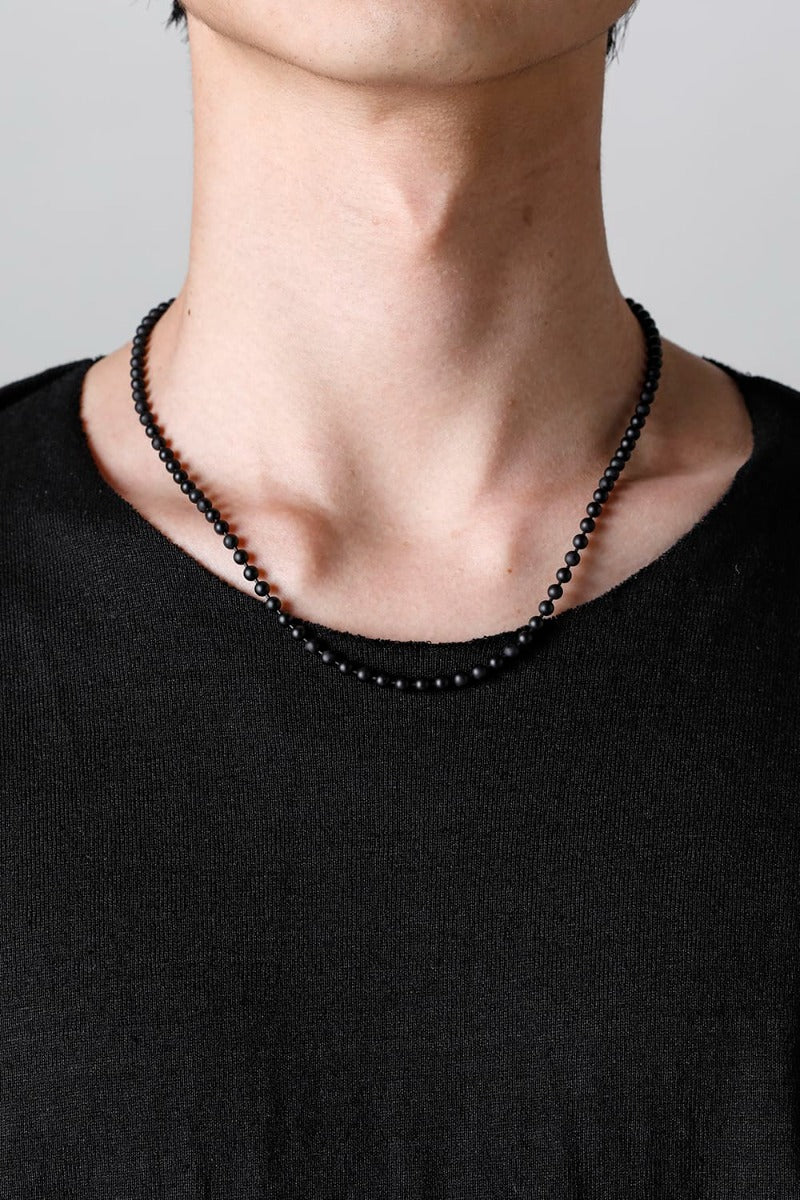 ball chain necklace. -S- regular Black