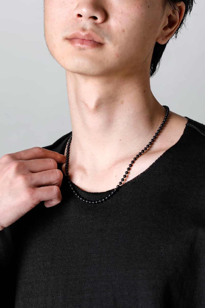 ball chain necklace. -S- regular Black