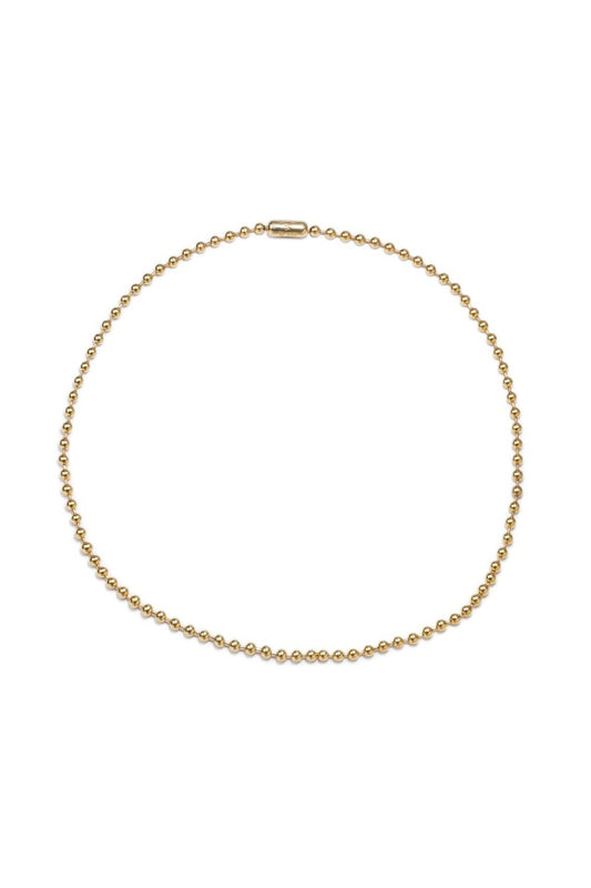 ボールチェーンネックレス-S-レギュラー ゴールド