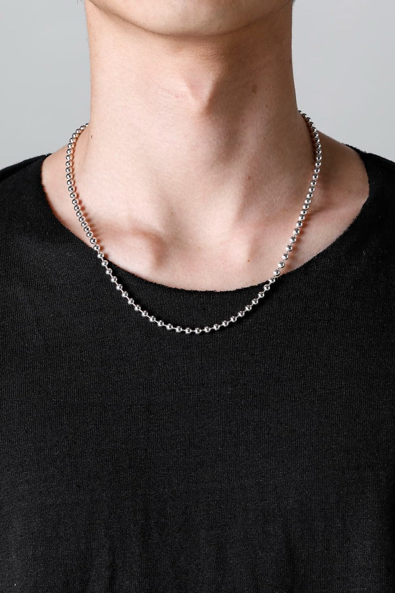 ball chain necklace. -S- regular Silver