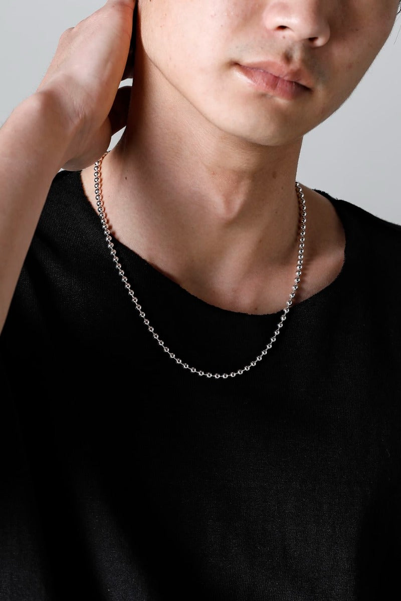 ball chain necklace. -S- regular Silver