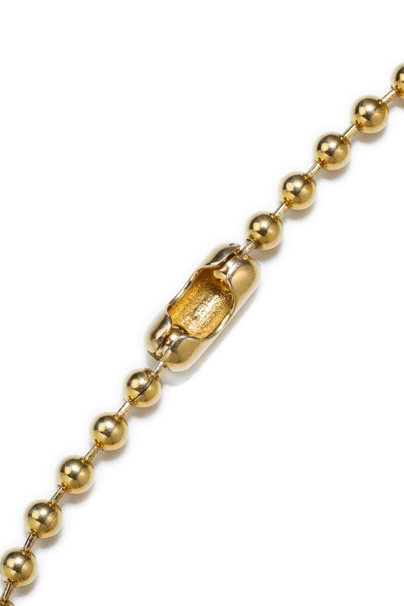 ball chain bracelet. -S- regular Gold