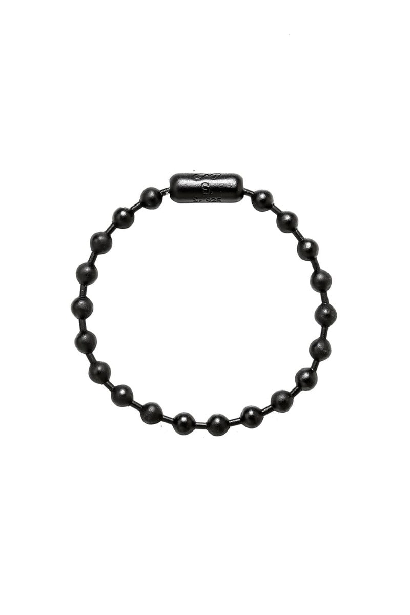 ball chain bracelet. -L- regular Black