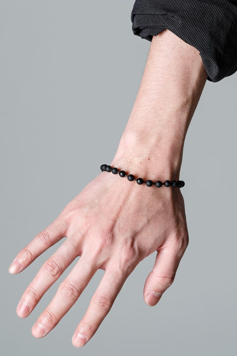 ball chain bracelet. -L- regular Black