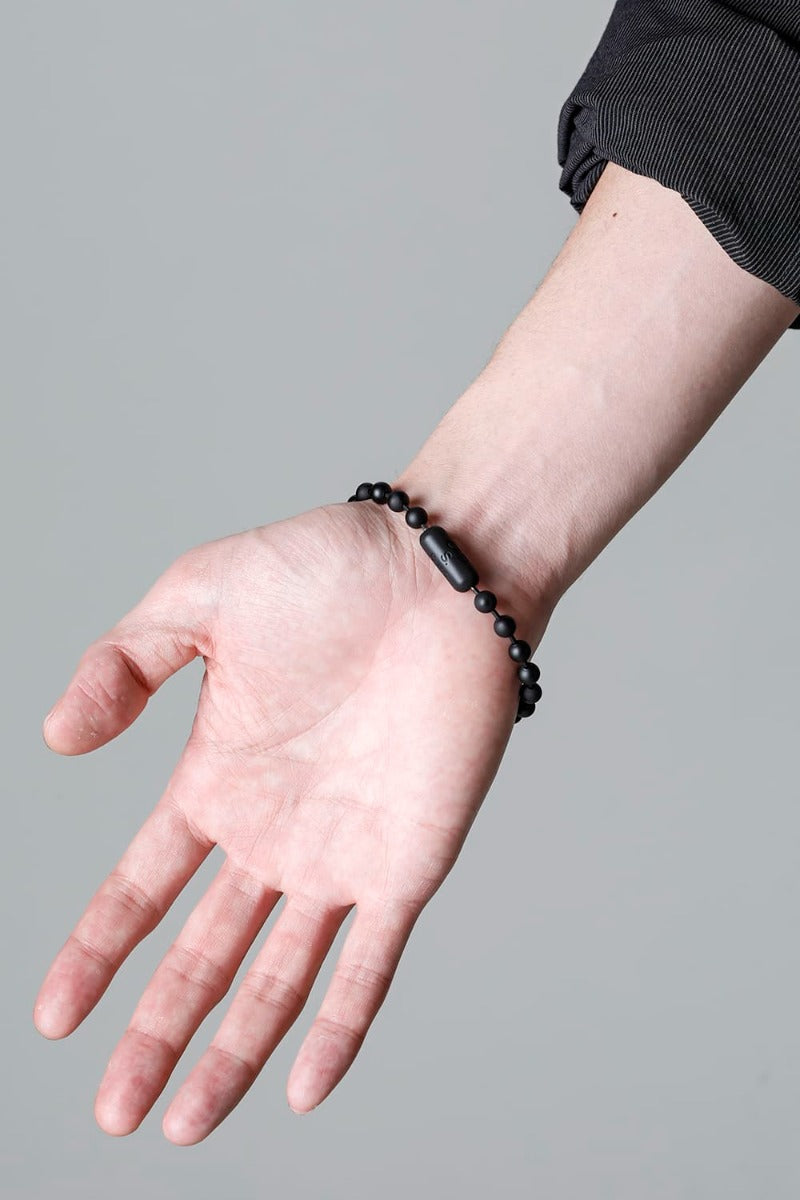 ball chain bracelet. -L- regular Black