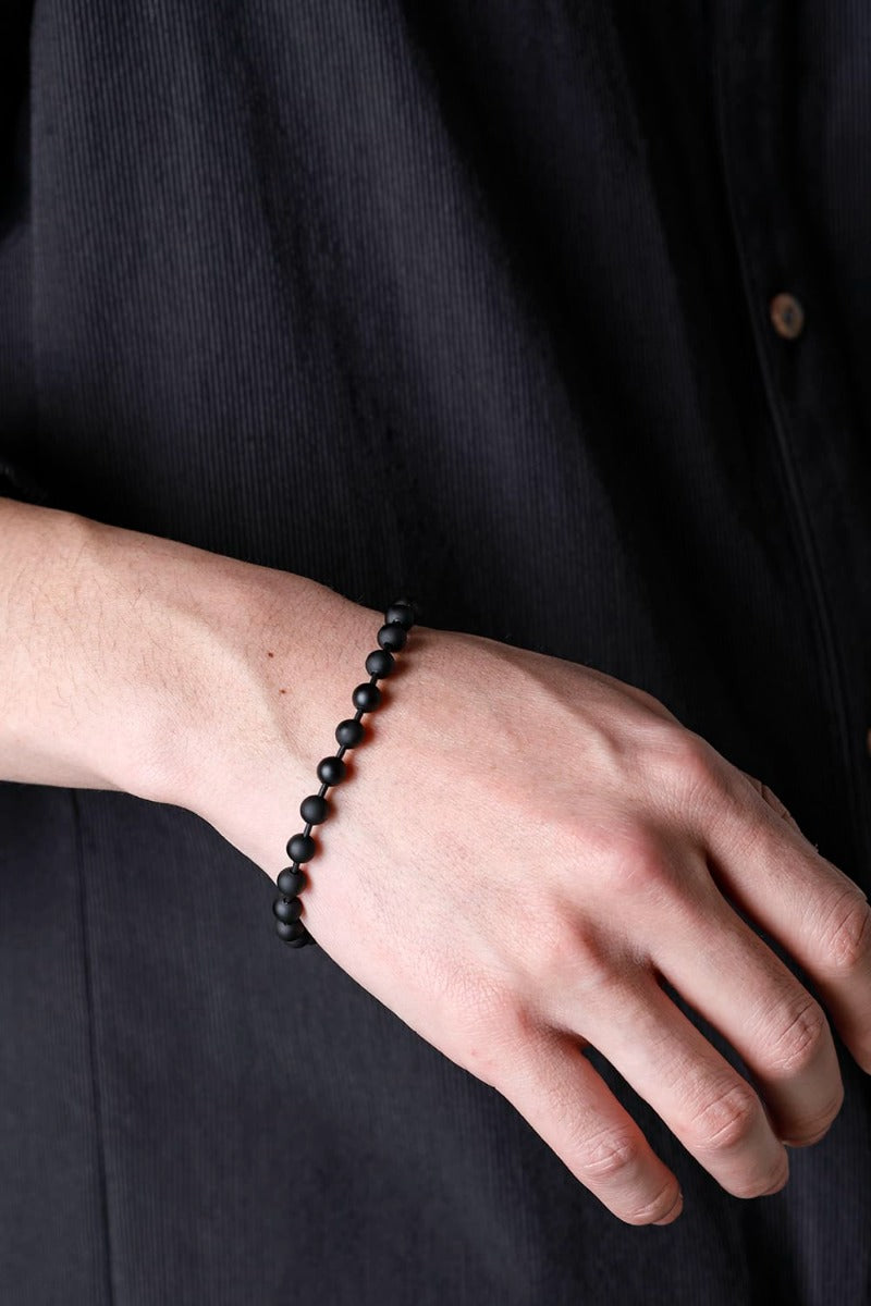 ball chain bracelet. -L- regular Black