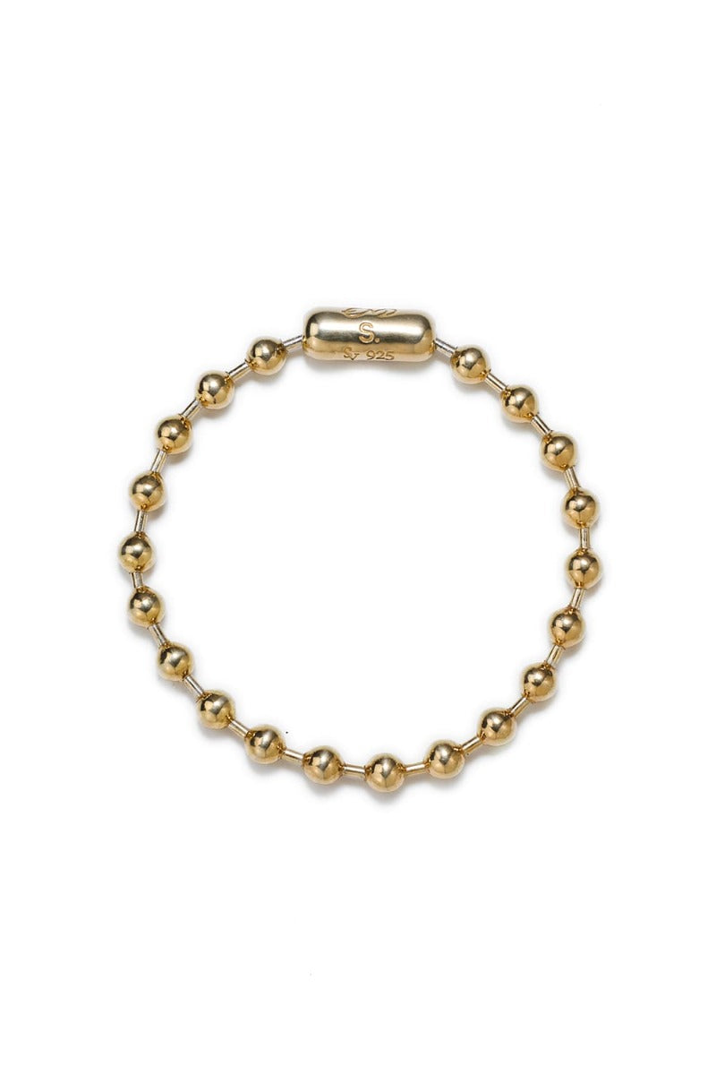 ball chain bracelet. -L- regular Gold