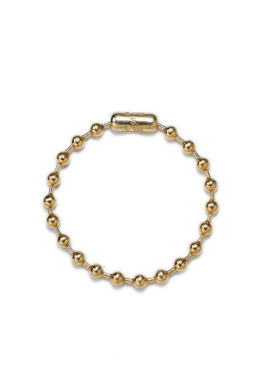 ball chain bracelet. -L- regular Gold