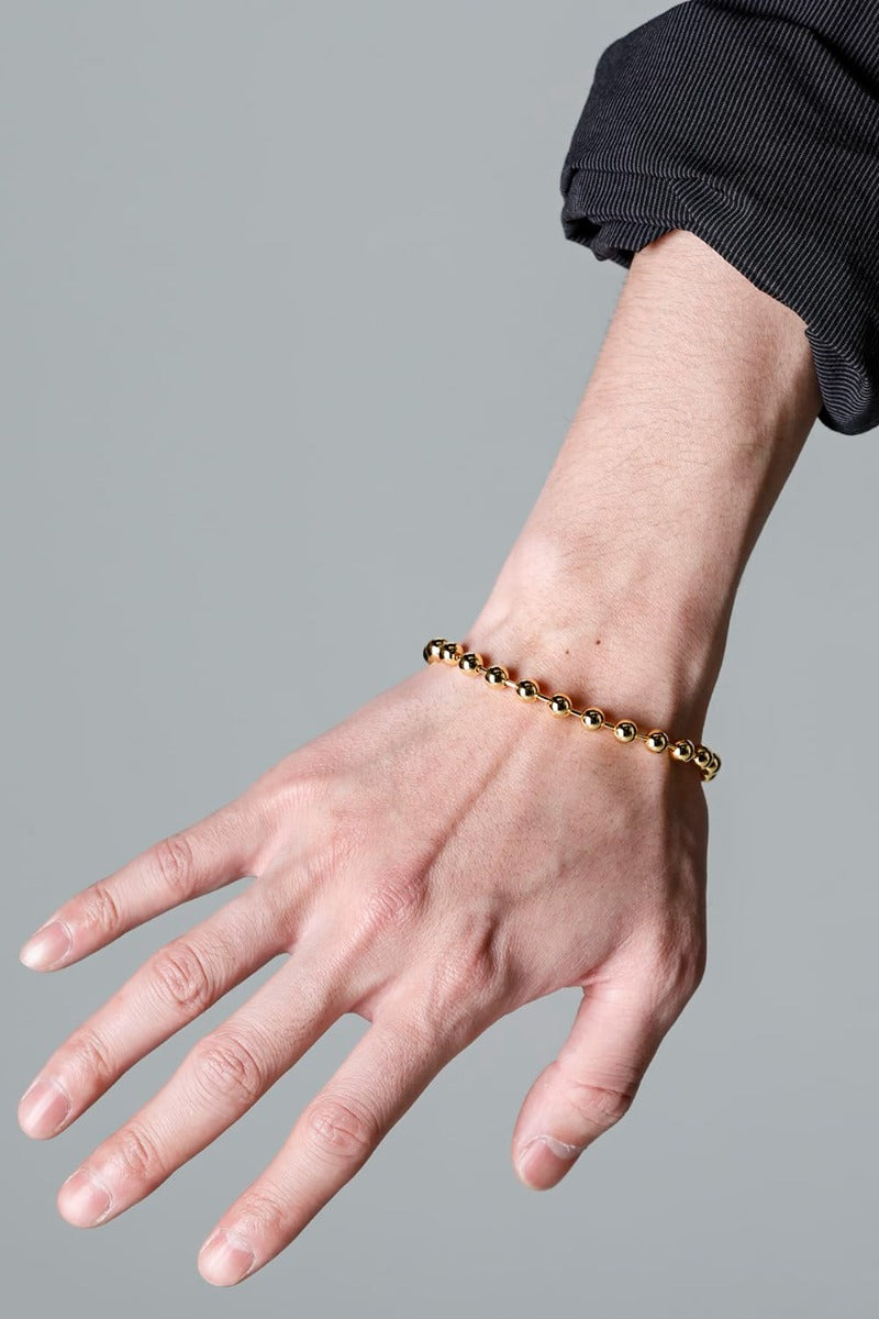 ball chain bracelet. -L- regular Gold