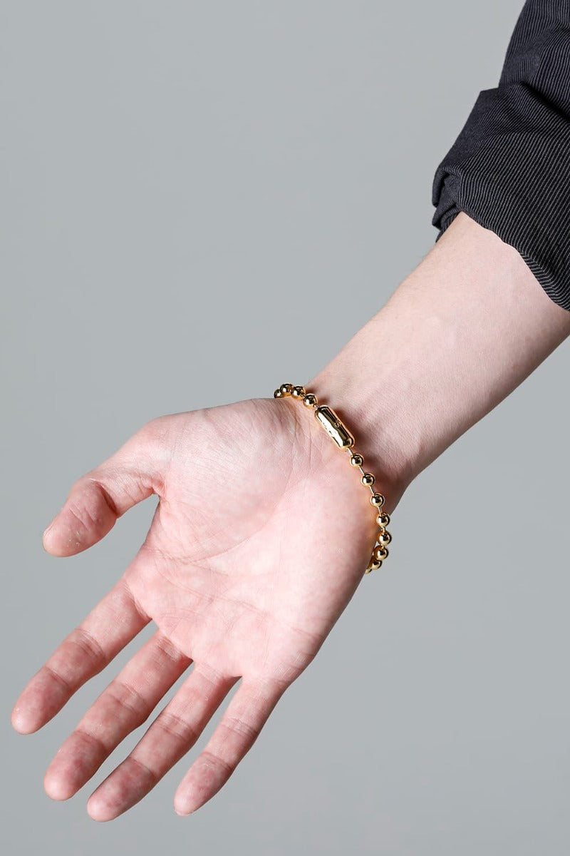 ball chain bracelet. -L- regular Gold