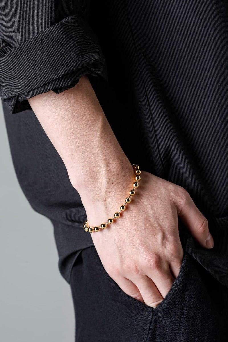 ball chain bracelet. -L- regular Gold