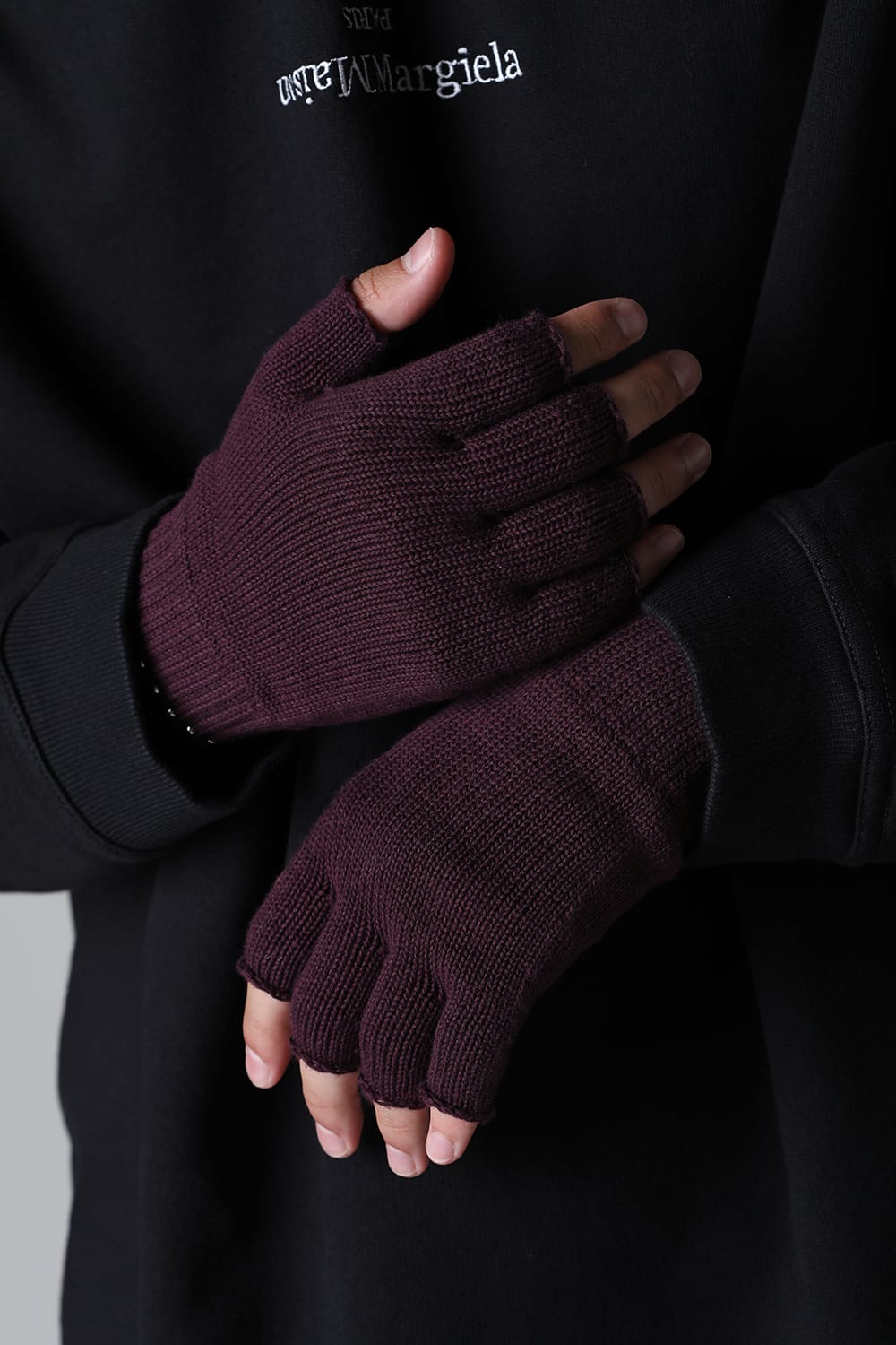 fingerless gloves Bordeaux