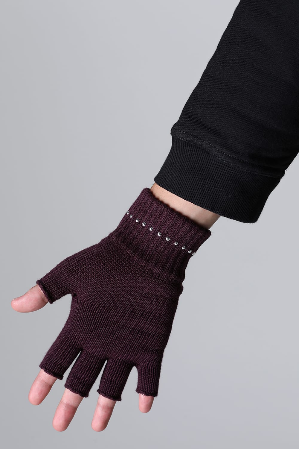 fingerless gloves Bordeaux