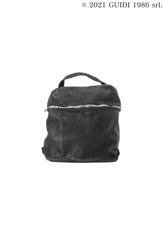 SA03 - フロントジップ レザーバックパック