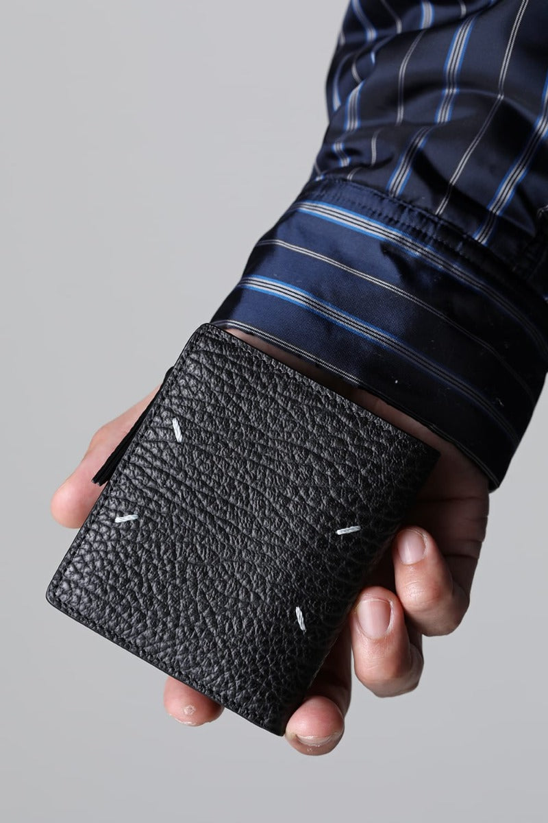 Small Flip Flap Wallet Grainy Leather