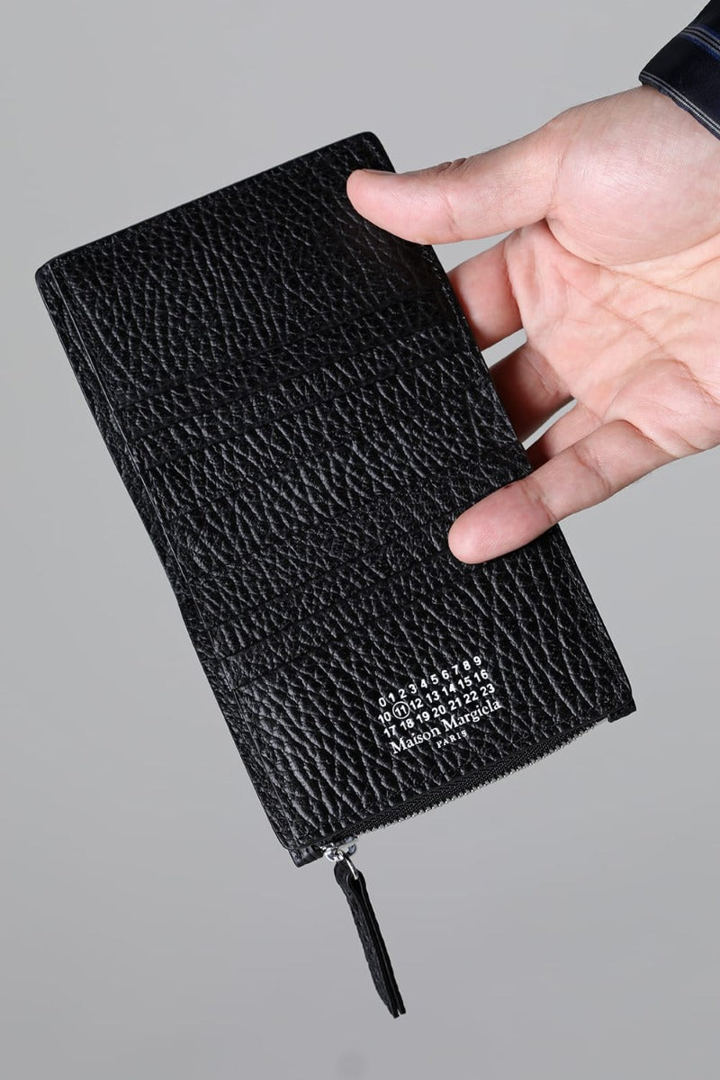 Small Flip Flap Wallet Grainy Leather