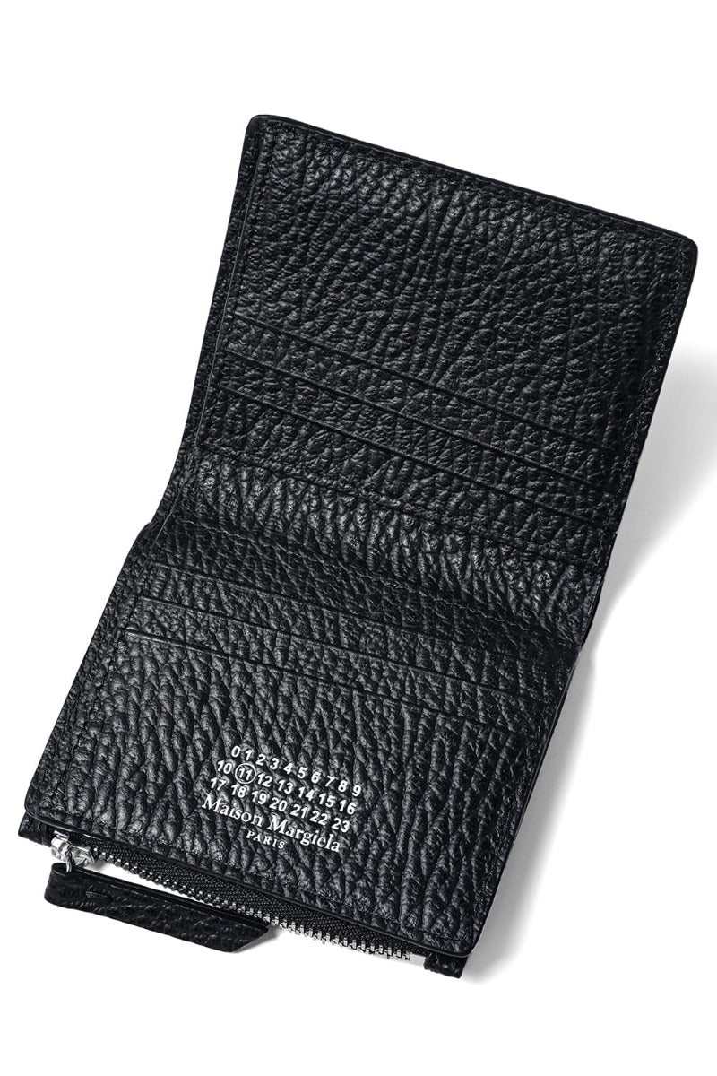 Small Flip Flap Wallet Grainy Leather