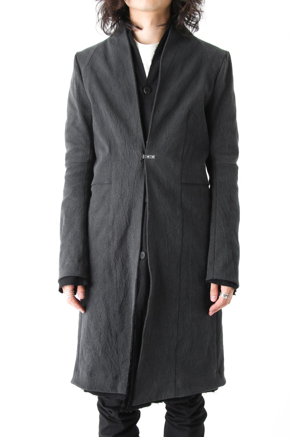 Layered Hi-Necked Coat