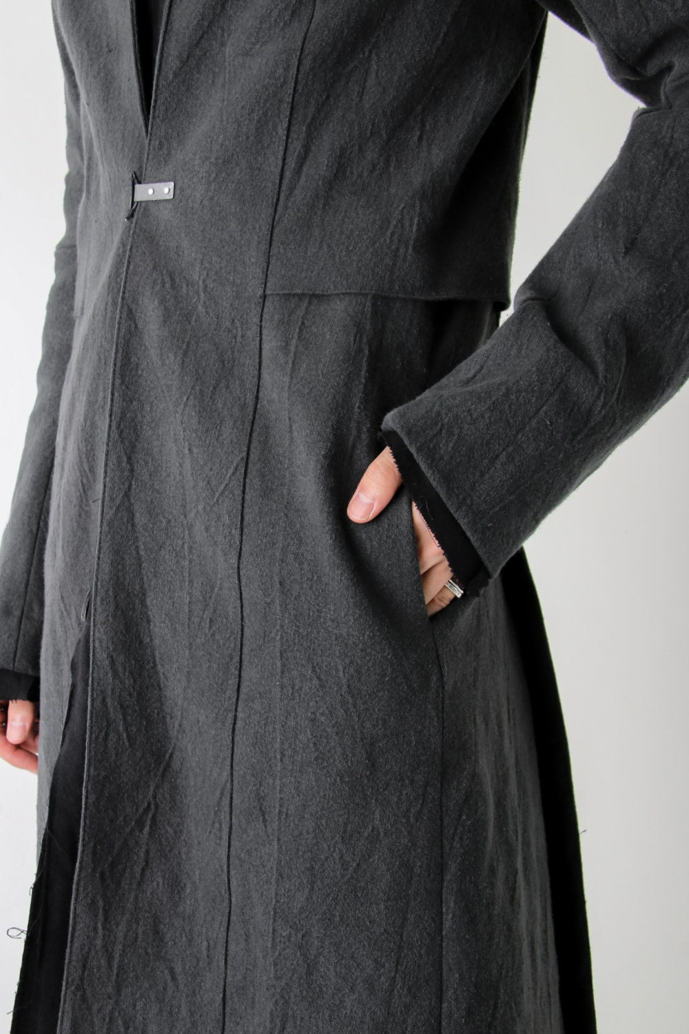 Layered Hi-Necked Coat