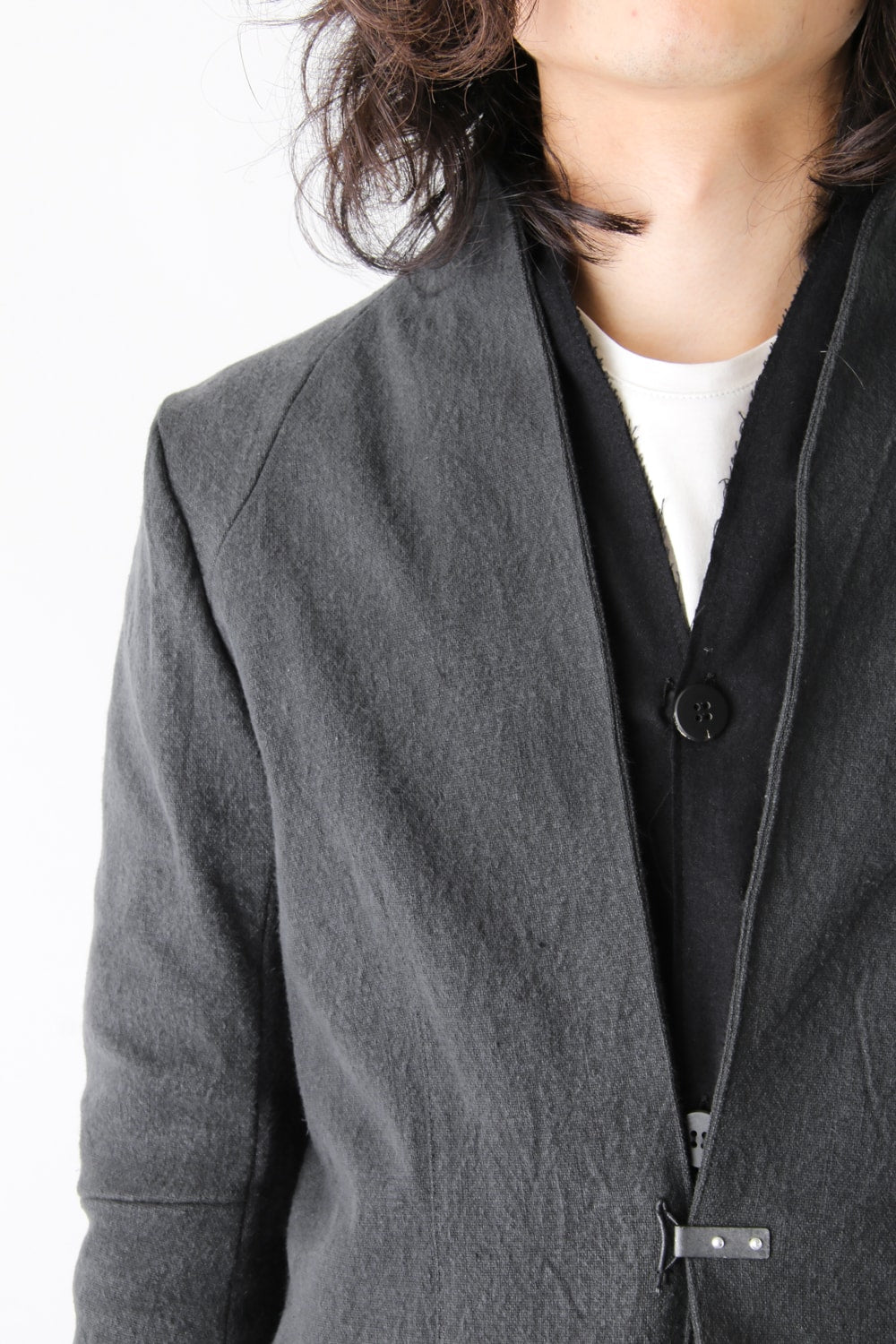 Layered Hi-Necked Coat